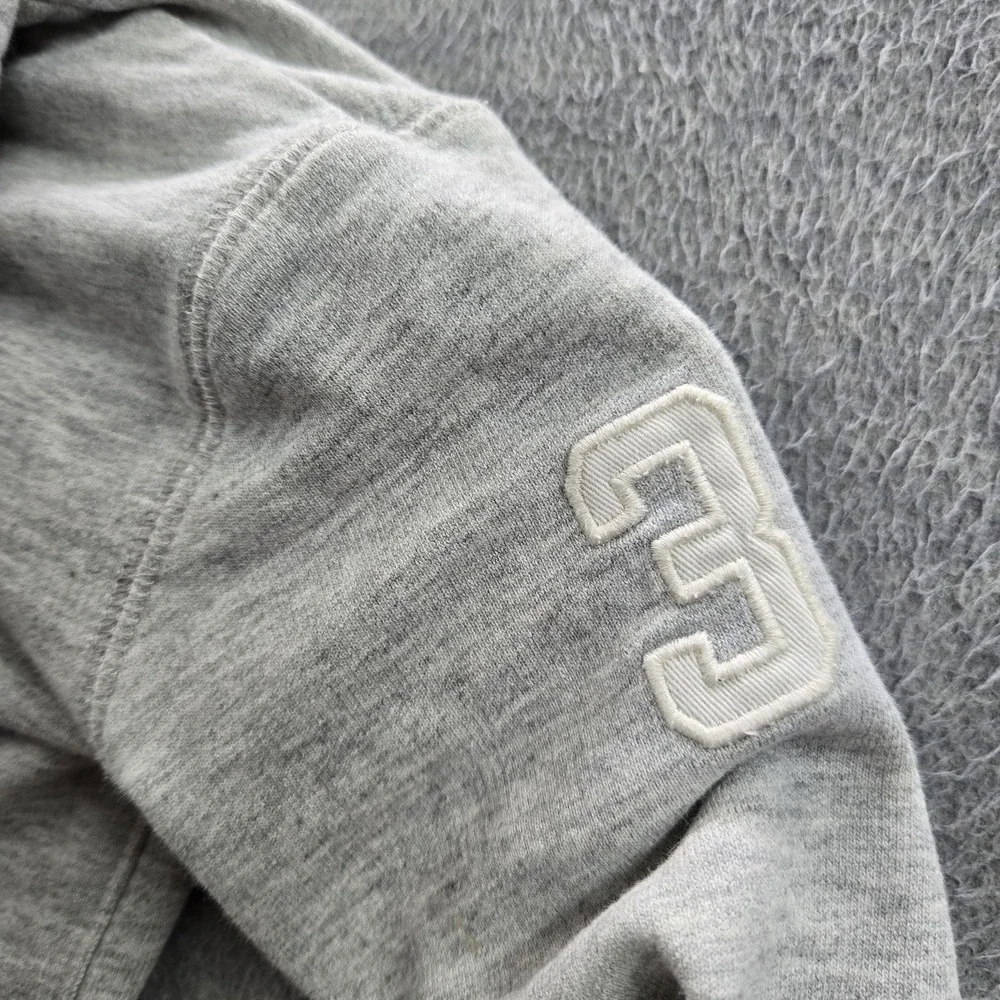 Ralph Lauren Boy Hoodie 3/3T Gray Big Pony Embroidered Zipper Long Sleeve‎